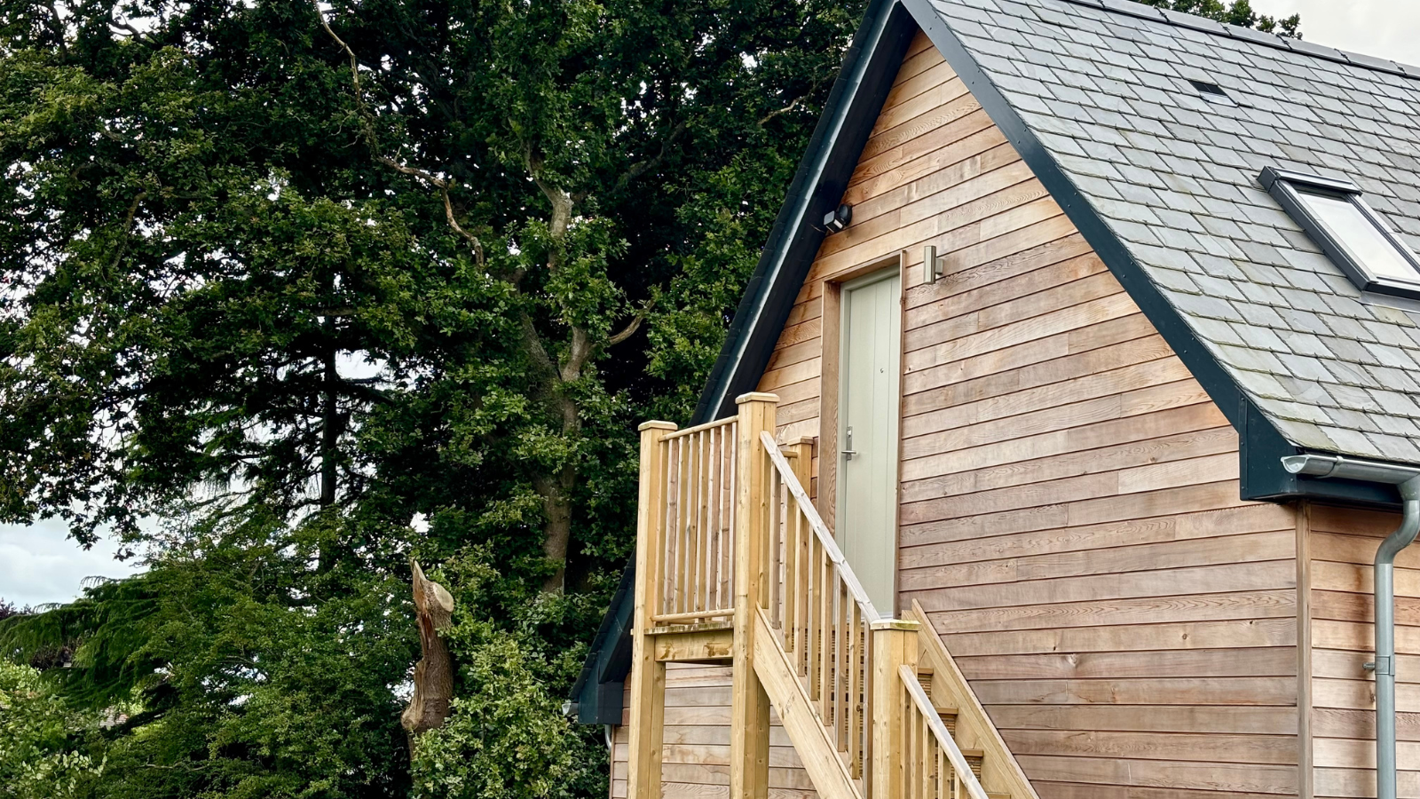 Image of the stair access to the accommodation