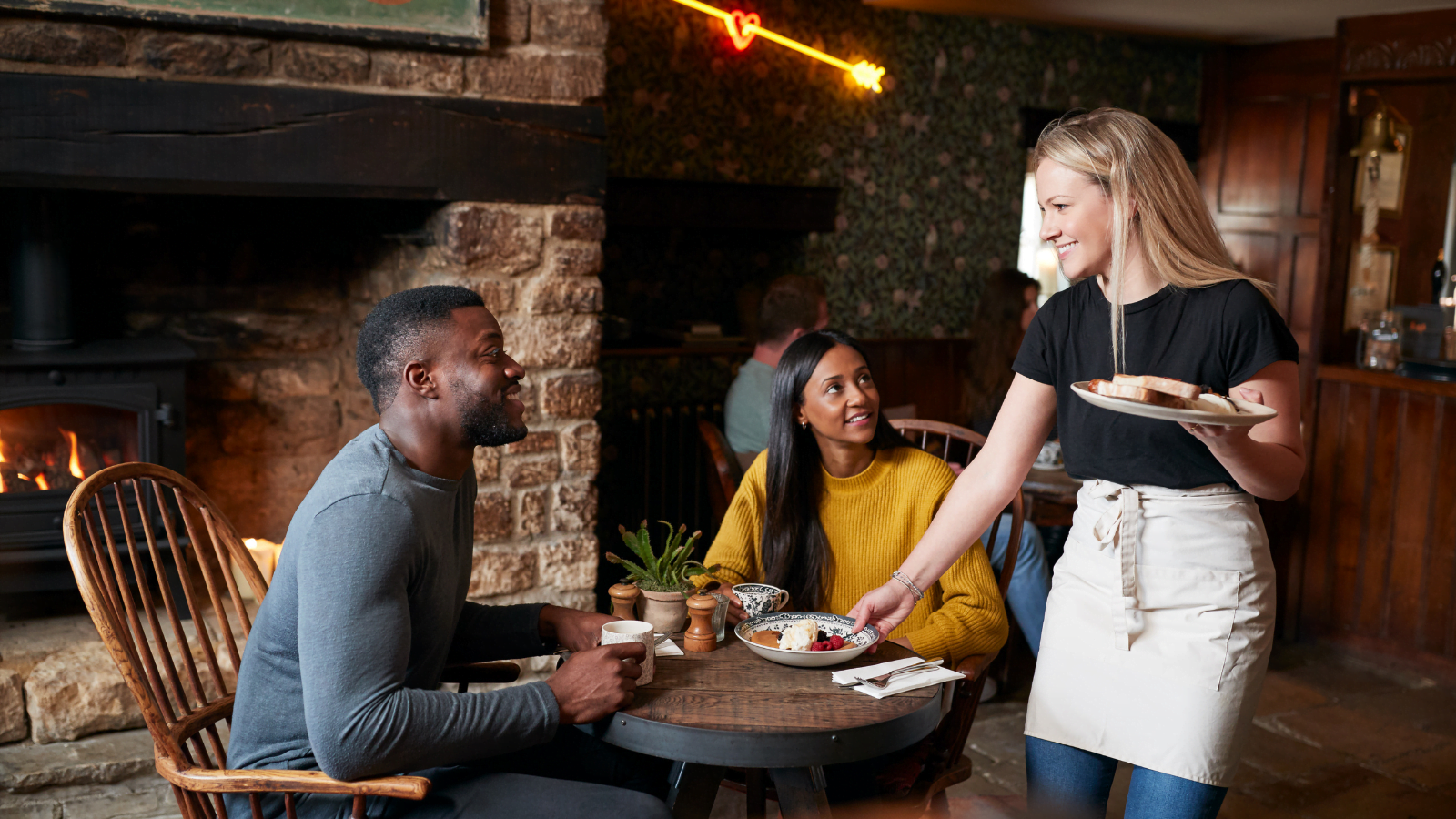 Image of a couple in a pub